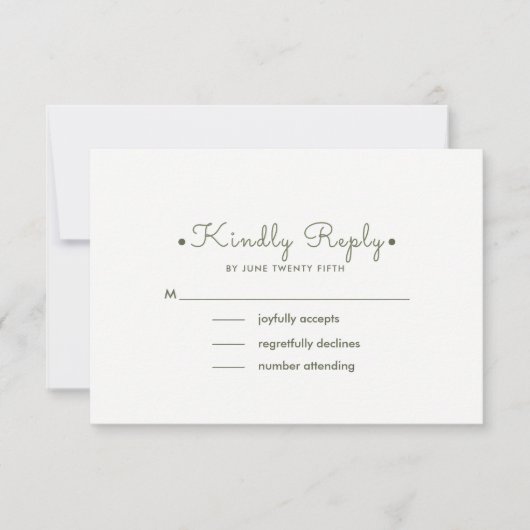 Romantische Watercol Floral Wedding RSVP Cards (Vorderseite)