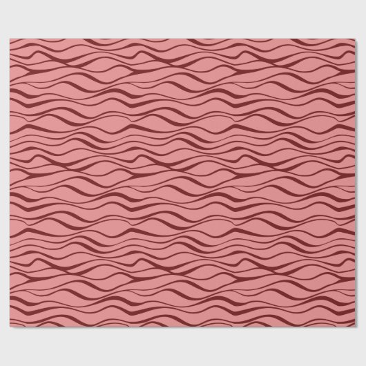 Romantische Waves-Geschenkwrap Geschenkpapier (Flach)