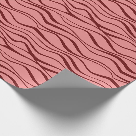 Romantische Waves-Geschenkwrap Geschenkpapier (Ecke)