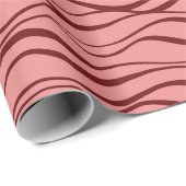 Romantische Waves-Geschenkwrap Geschenkpapier (Rolleneckpunkt)