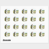 Romantische Wedding Kiss Sticker (Blatt)