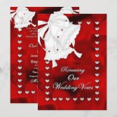 ROMANTISCHE WEDERERNEUERUNG VON STIMMEN - HERZEN EINLADUNG (Vorne/Hinten)