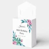Romantische Weibchenblüte 40. Geburtstag Geschenkschachtel (Geöffnet)