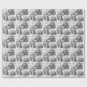 Romantische Weihnachten oder Hochzeiten in Liebe Geschenkpapier (Flach)