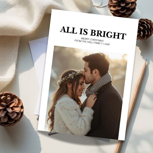 Romantische Weihnachtskarte Feiertagskarte