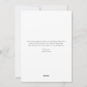 Romantische Weihnachtskarte Feiertagskarte (Rückseite)