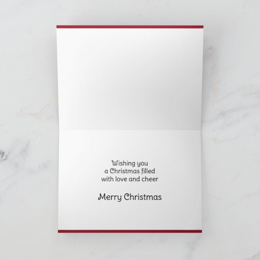 Romantische Weihnachtskarte für Hirsche Karte (Innenseite)