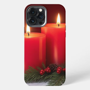 Romantische Weihnachtskerzen - Fall iPhone 13 Pro Max Hülle