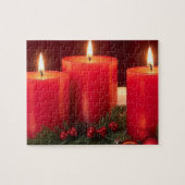 Romantische Weihnachtskerzen Jigsaw Puzzle (Horizontal)