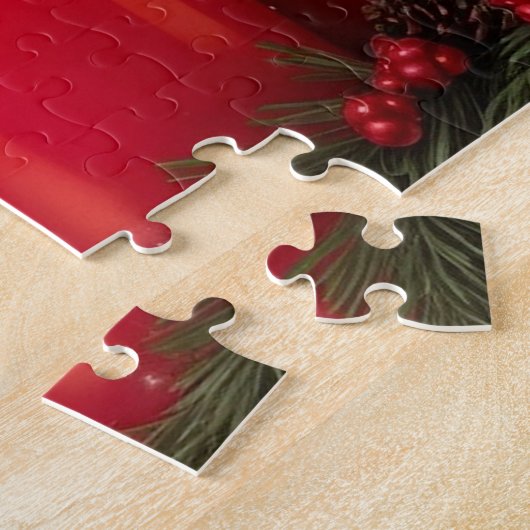 Romantische Weihnachtskerzen Jigsaw Puzzle (Seite)