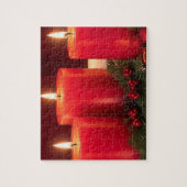 Romantische Weihnachtskerzen Jigsaw Puzzle (Vertikal)