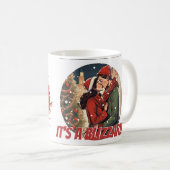 Romantische Weihnachtskuppel, schneeweiße Liebe Kaffeetasse (VorderseiteRechts)