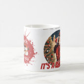 Romantische Weihnachtskuppel, schneeweiße Liebe Kaffeetasse (Mittel)