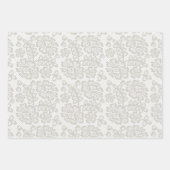 Romantische Weihnachtspastel Gray Geschenkpapier Set (Vorderseite 2)