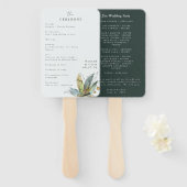 Romantische Weinberge Minimal Garden Green Blue Pr Fächer (Vorne und Hinten)