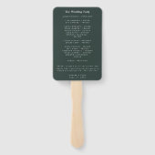 Romantische Weinberge Minimal Garden Green Blue Pr Fächer (Rückseite)