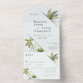 Romantische Weinberge Minimaler Garten Grün All In One Einladung (Innen Boden)