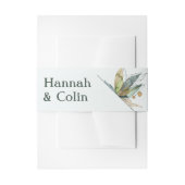 Romantische Weinberge Minimaler Garten Grün Einladungsbanderole (Vorderseite Beispiel)