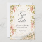 Romantische Weinberghochzeit Save The Date (Vorderseite)