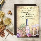 Romantische Weinkellerei Save The Date