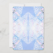 Romantische weiße Blume Einladung (Rückseite)