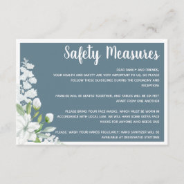 Romantische weiße Blume - Hochzeiten Begleitkarte