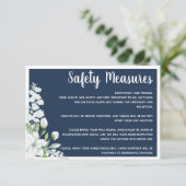 Romantische weiße Blume - Hochzeiten Begleitkarte (Stehend Vorderseite)