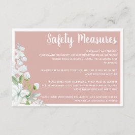 Romantische weiße Blume - Hochzeiten Begleitkarte