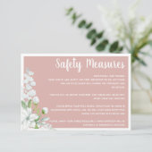 Romantische weiße Blume - Hochzeiten Begleitkarte (Stehend Vorderseite)