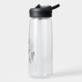 romantische weiße Blume im Grünen Trinkflasche (Links)