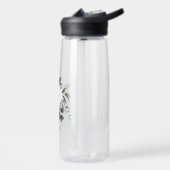 romantische weiße Blume im Grünen Trinkflasche (Links)