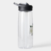 romantische weiße Blume im Grünen Trinkflasche (Rechts)