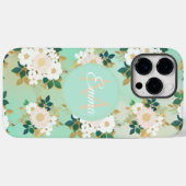 Romantische weiße Blume Mini-Aquarelldesign Case-Mate iPhone Hülle (Rückseite (Horizontal))