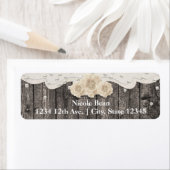 Romantische Weiße Blume und Perlen Rustikales Holz (Insitu)