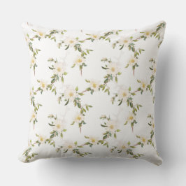 Romantische Weiße Blüte Kissen