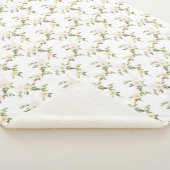 Romantische Weiße Blüte Sherpadecke (3/4)