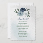 Romantische weiße, grüne Sitzkarte Einladung (Vorderseite)