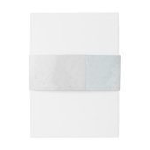 Romantische weiße Marineinfanterie & dustige blaue Einladungsbanderole (Rückseitenbeispiel)