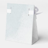 Romantische weiße Marineinfanterie & dustige blaue Geschenkschachtel (Rückseite)