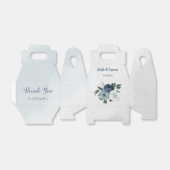 Romantische weiße Marineinfanterie & dustige blaue Geschenkschachtel (Ungefaltet)