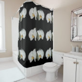 Romantische Weiße Orchideen, tropisches Foto Duschvorhang (Beispiel)