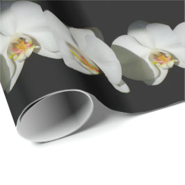 Romantische Weiße Orchideen, tropisches Foto Geschenkpapier
