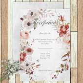 Romantische weiße rosa Blumenkarte Begleitkarte