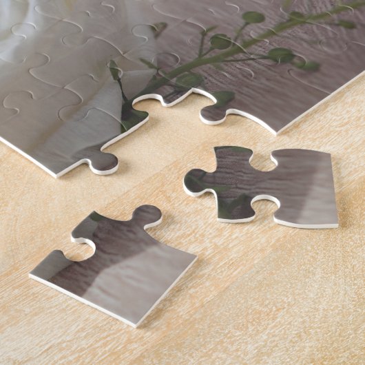 Romantische weiße Rose Puzzle (Seite)
