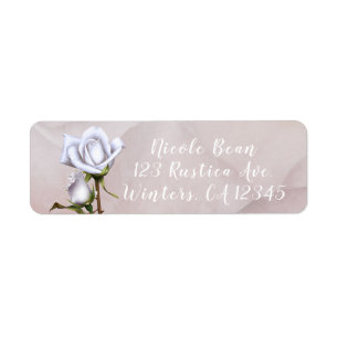 Romantische weiße Rosen Elegante Blumenhochzeit
