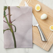 Romantische weiße Rosen Elegantes Blumenmuseum Küchentuch (Viertel Falte)