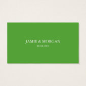 Romantische weiße Rosen Hochzeitsticket (Rückseite)