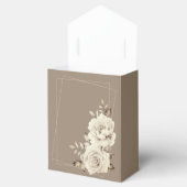 Romantische Weiße Rustikale Rose Hochzeit Geschenkschachtel (Geöffnet)