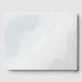 Romantische, weiße, staubige und blühende Pflanzen Gästebuch (Rückseite)