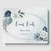 Romantische, weiße, staubige und blühende Pflanzen Gästebuch (Vorderseite)